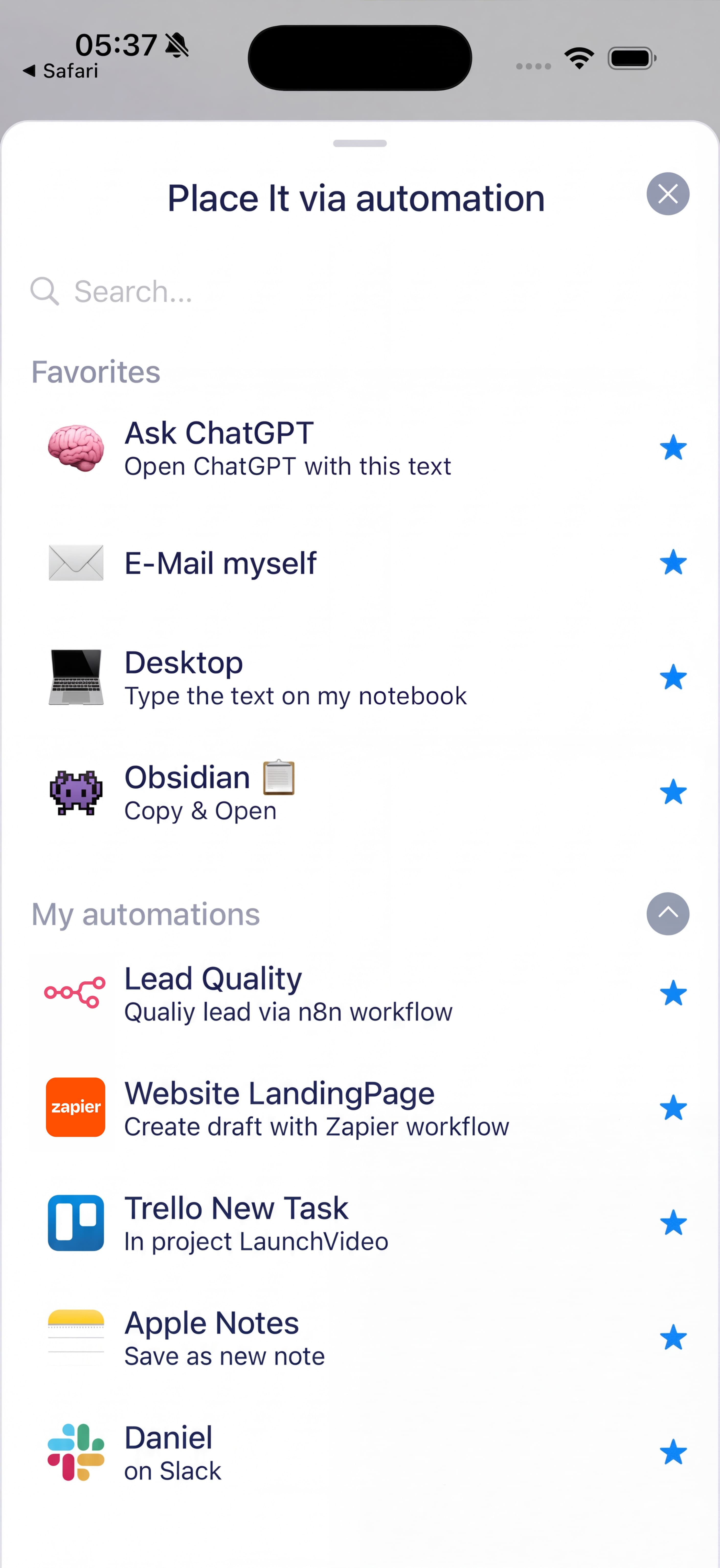 Trigger Real-World Actions